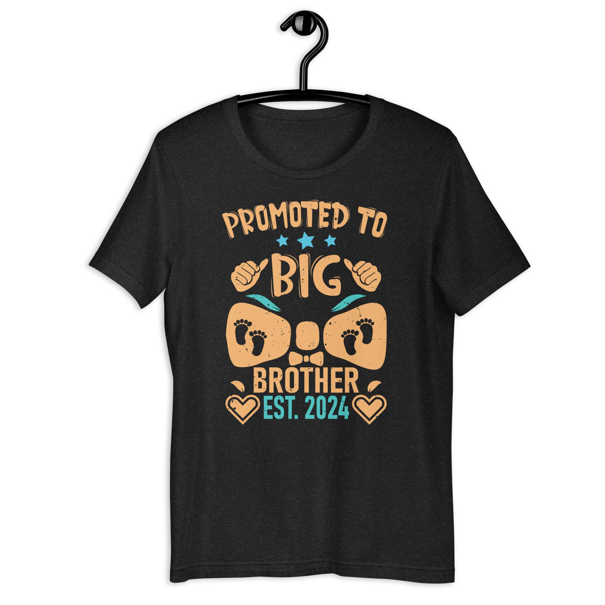 Promoted to big brother est. 2024 for pregnancy or new baby  Unisex t-shirt