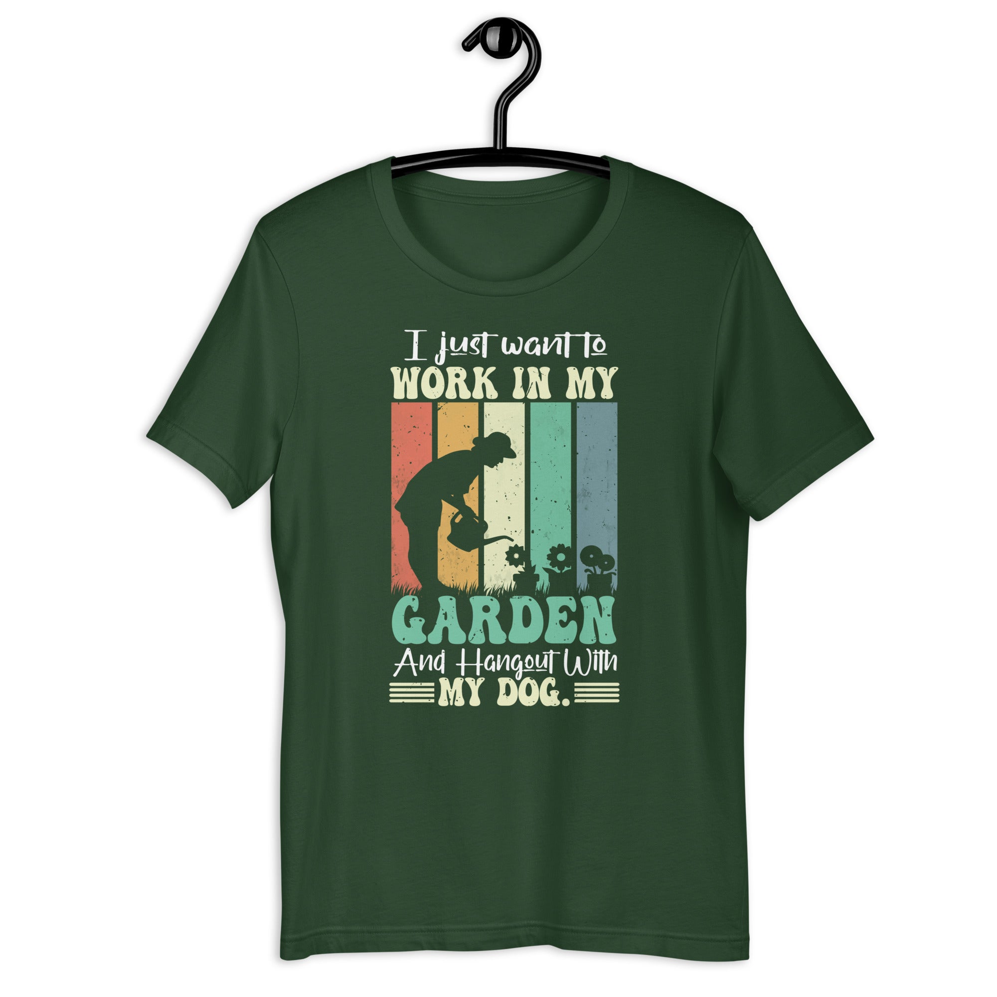 Gardening tee Dog Lover Gardener Garden Pet Plants Unisex t-shirt